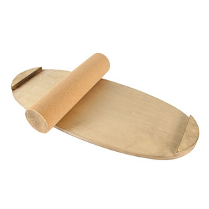 Tùy Chỉnh Tập Thể Dục Tập Thể Dục Bằng Gỗ Hội Đồng Quản Trị Cân Bằng Huấn Luyện Viên Với Nút Chai Con Lăn Eo Đào Tạo Hội Đồng Quản Trị Yoga Core Cân Bằng Hội Đồng Quản Trị - Product Image 2