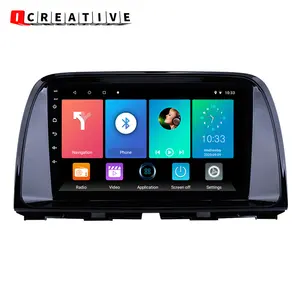 안드로이드 Carplay 멀티미디어 플레이어 GPS 네비게이션 4G WiFi 터치 스크린 Icreative 6 + 128GB 자동차 라디오 마즈다 cx1 2012-2015