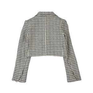 <span class=keywords><strong>Blazer</strong></span> corto da <span class=keywords><strong>donna</strong></span> in <span class=keywords><strong>tweed</strong></span> stile <span class=keywords><strong>donna</strong></span> di alta qualità popolare primavera 2023 - Product Image 2