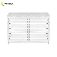 Cache de protection extérieur en aluminium pour climatiseur mural et pompe à chaleur
