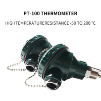PT100 con transmisor de temperatura de 4 ~ 20 mA, termómetro de resistencia de 2/231/PT100, sensor de temperatura, termopar roscado