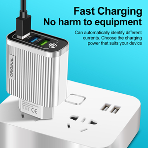 <span class=keywords><strong>Chargeur</strong></span> mural USB numérique Ilepo <span class=keywords><strong>30W</strong></span> à 3 ports avec affichage numérique, compatible QC3.0 et PD pour une charge rapide pour <span class=keywords><strong>13</strong></span> Pro Max - Product Image 3