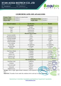 Aogubio iso מוסמך לציטין דוגמית ללא ציציטין חמניות אורגני 95% ציצית אבקת חמניות