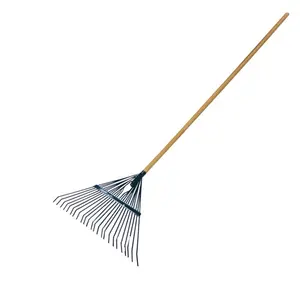 22T/ 24T Leaf Rake with 1.2M Wooden Handle