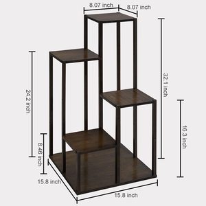 Supporti <span class=keywords><strong>per</strong></span> <span class=keywords><strong>piante</strong></span> <span class=keywords><strong>a</strong></span> 4 livelli, ripiano portavasi <span class=keywords><strong>per</strong></span> fioriera, espositore <span class=keywords><strong>per</strong></span> fiori da esterno <span class=keywords><strong>per</strong></span> interni, <span class=keywords><strong>scaffale</strong></span> <span class=keywords><strong>per</strong></span> fioriera - Product Image 2
