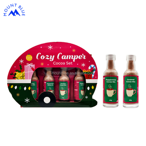 Ensemble de cacao chaud sur le thème des vacances <span class=keywords><strong>en</strong></span> forme de campeur confortable avec options de saveur de menthe poivrée et de <span class=keywords><strong>caramel</strong></span> - Product Image 3
