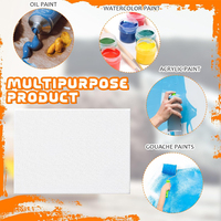 Lot de 6 toiles de peinture à l'huile extensibles de 40x50 cm (380g) pour artistes, résistantes à l'huile, pour la peinture artistique
