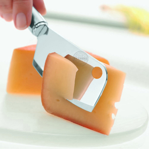 Suministro de fábrica Herramientas para hornear Cortador de queso de acero inoxidable Mango de plástico Queso Jamón Rebanada Cuchillo <span class=keywords><strong>Pala</strong></span> para pasteles 13 3/4in Lavavajillas - Product Image 5