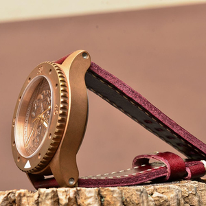 Montre pour homme en bronze étamé personnalisée, saphir gravé en 3D, rétro, automatique, mécanique, de plongée - Product Image 6