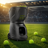 Machine à balles de tennis professionnelle moderne avec grande capacité, lanceur de balles de padel, batterie rechargeable, outil de service efficace