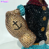 Figurine en résine Popeye peinte à la main, incrustée de diamants colorés, pour la décoration de la maison