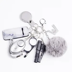 Factory price women self defense key chains metal self defense products