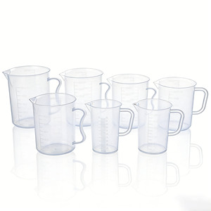 100 मिलीलीटर, 250 मिली, 500 मिली, 1000 मिली प्रयोगशाला ने पी पी प्लास्टिक को मापने वाले कप - Product Image 4