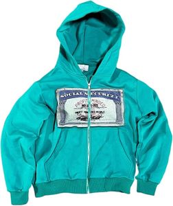 Top Quality Women's Zip up Hoodie Y2k Oversized Graphic Hoodies Grunge Jackets Streetwear Vintage 2000s <strong>Emo</strong> <strong>Clothes</strong> - Product Image 1