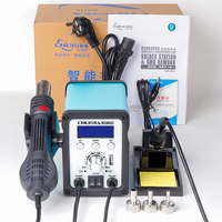 Station de dessoudage sans plomb ESD 2-en-1 Chuera 8586D OEM 780W avec pistolet à air chaud et fer à souder à chauffage rapide pour reprise de composants CMS