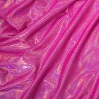 Tissu holographique Mystique Or Radiant extensible dans les 4 sens à effet irisé pour vêtements de performance de gymnastique et tissus de jupes de danse
