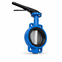 Vanne papillon à levier en fonte ductile de type Lug pour l'alimentation en eau et les conduites de protection incendie