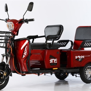 รถสามล้อไฟฟ้า 48V 600W แบบสองแถว ราคาถูก ขายดี สำหรับผู้โดยสารและขนส่งสินค้า ใช้ได้สองแบบ สำหรับผู้ใหญ่ - Product Image 3