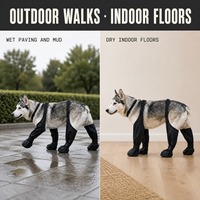 Protège-pattes imperméables antidérapants pour chiens, harnais réglable, protection des pattes pour la marche en extérieur, vente en gros