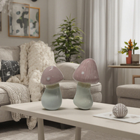 Statue de champignon en céramique quotidienne nordique faite à la main article décoratif mignon pour la maison
