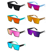 LMA Retro Designer Brand Small Sports Square TR90 Custom Logo Eyewear Exclusive Camouflage Frame TAC Lens Lunettes de soleil unisexe