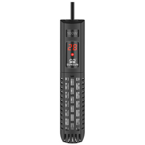 מחמם אקווריום מזכוכית מודרני פרימיום עם תצוגה דיגיטלית, תרמוסטט אוטומטי ועיצוב עמיד בפני ניפוץ עבור דגי תוכי אדומים וצבים - Product Image 5