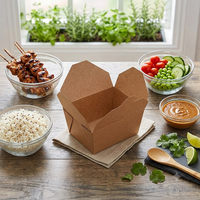 Boîte à emporter pour poulet en kraft en gros, emballage alimentaire personnalisé imprimé