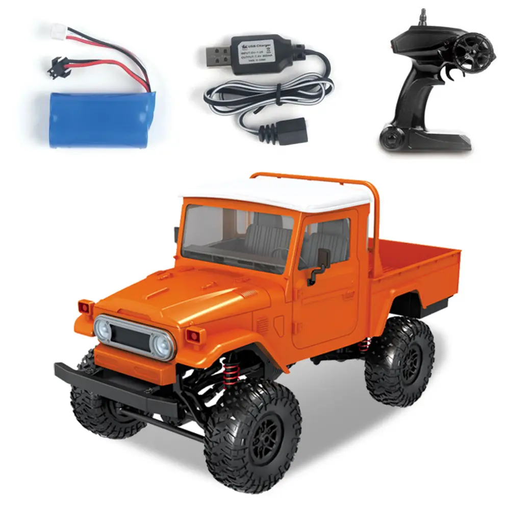 Kids Christmas Gift MN45 RC Truck 1/12 Scale RC 2.4G 4WD Crawler Truck Off-road Car Crawler Climbing Off-Road Car