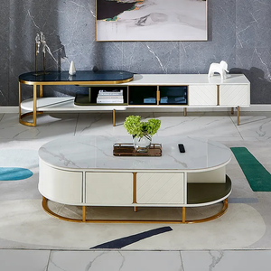 DW1057 Quanu novo design venda quente sala de mobiliário set <span class=keywords><strong>tv</strong></span> <span class=keywords><strong>stand</strong></span> e mesa de café com luz <span class=keywords><strong>LED</strong></span> - Product Image 1