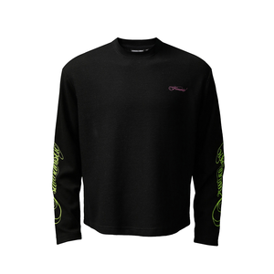 Haut à manches longues unisexe coupe ample et ajustée, style streetwear niche, imprimé gaufré vintage américain, à capuche, pour hommes et femmes, incluant sweats à capuche et sweat-shirts - Product Image 3