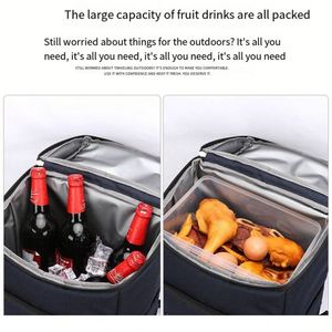 Nouveau sac isotherme souple 2025 pour bouteilles de vin, sac à dos de pique-nique imperméable et thermique pour extérieur, sac glacière à fermeture éclair pas cher - Product Image 2
