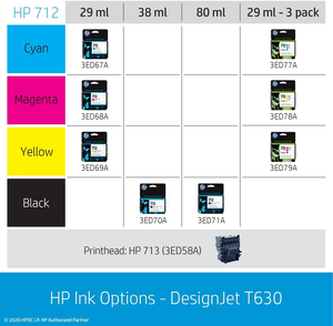 HP DesignJet T630 36" Wireless Large Format Color Thermal Inkjet Plotter <b>Printer</b> - Product Image 6