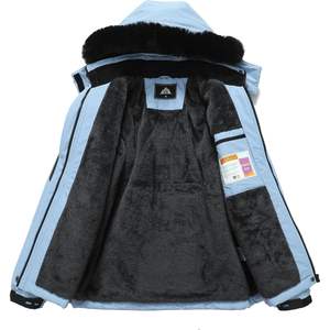 Chaqueta de esquí impermeable para mujer Moerdeng, abrigo de invierno con relleno sintético para snowboard y senderismo - Product Image 3