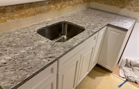 Granite blanc lune moderne en gros pour îlot de cuisine et plateau de table à manger, surface polie pour application en villa