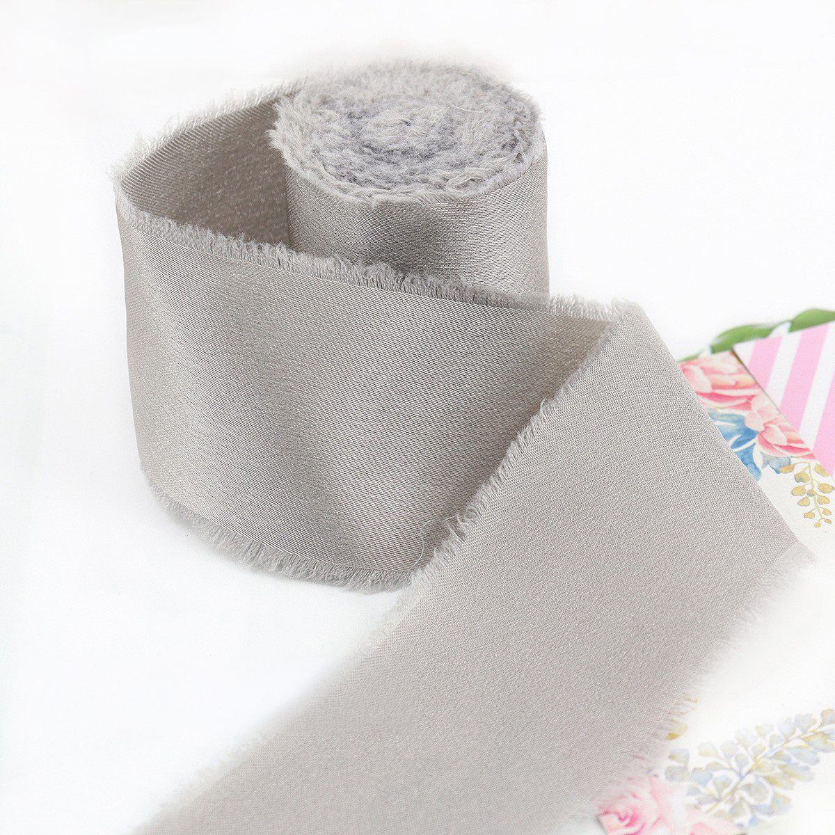 Gris clair-4 cm, 5 mètres/rouleau