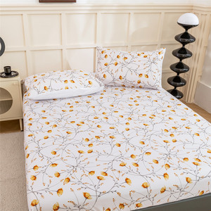 Bán buôn 1800 chủ đề đếm sang trọng Ai Cập tấm ga trải giường sợi nhỏ thiết lập in hoa siêu mềm sâu Túi 4-Piece nhà khách sạn - Product Image 5