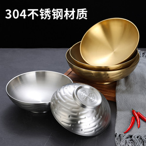 Stainless Steel Noodle Bowl 304 Large Conical Insulated Ramen Bowl For Home And Commercial Use - Product Image 2