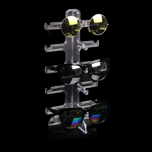 2 hàng hiện đại bền Kính mát giá chủ với 10 khe cắm kính trong suốt hiển thị đứng tổ chức - Product Image 3