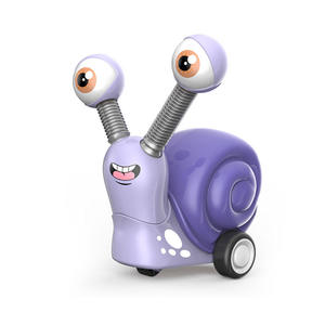 Jouets idéaux pour enfants : Lot de 12 voitures à friction en forme d'escargot de dessin animé avec yeux rétractables pour le plaisir et la collection - Product Image 2