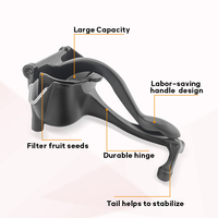 Daosheng China Lage Prijs Huishoudelijke Aluminium Handleiding Gemakkelijk Schoon Te Maken Citroen Juicer Fruit Squeezer Groentesapcentrifuge