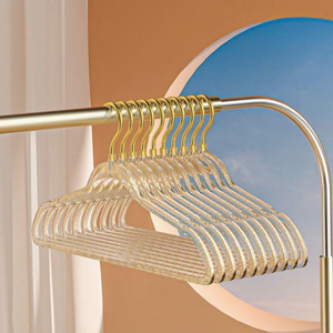 Perchas de Acrílico Transparentes con Polvo Dorado, Multifuncionales, sin Costuras, de USA Mairun, para Ropa de Mujer - Product Image 1