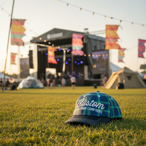 หมวกขายส่งพร้อมโลโก้แบบกำหนดเอง หมวกเบสบอลลายตารางแบบไม่มีโครง 6 แผง หมวกแก๊ปพิมพ์ลายผ้าคุณภาพสูงสำหรับทุกเพศ - Product Image 1