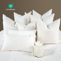 Oreiller Inserts 45*45cm 16x16 18x18 20x20 Toutes Les Tailles Coton Organique Tissu Canapé carré Coussin Intérieur Jeté En Gros