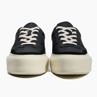 Baskets basses décontractées en cuir blanc pour hommes, style européen, à plateforme, polyvalentes et confortables, à lacets, pour l'été