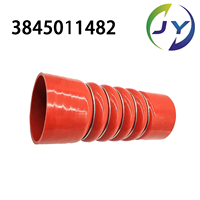 Tuyau de radiateur automobile en silicone renforcé avec anneau en acier, tuyau de refroidissement, tuyau d'air de suralimentation du turbocompresseur, rouge, flexible, OEM 3845011482