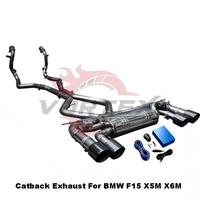 Système d'échappement complet Vortex SS304 pour BMW X5M F85 X6M F86 4.4T, silencieux Valvetronic Catback avec kit de collecteur à haut débit