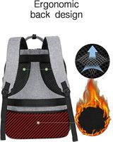 Große Kapazität Wasserdichte Wochenendtasche für Mütter Wickelrucksack mit Wickelstation und USB-Anschluss für Väter