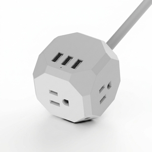 Multipresa con Cavo Integrato da 1,8 Metri, Presa US, <span class=keywords><strong>Cubo</strong></span> <span class=keywords><strong>di</strong></span> Alimentazione da 1875W con USB e Type-C, Caricatore Domestico - Product Image 2