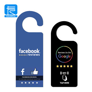 Gancio <span class=keywords><strong>porta</strong></span> personalizzato Design gratuito Smart Url RFID in plastica PVC NFC Google revisione carta Hang Tag - Product Image 6