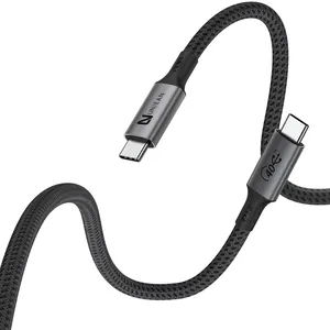 경쟁력있는 가격 꼬임 쌍 꼰 USB4 케이블 고속 충전 전체 기능 데이터 비디오 전송 40Gbps PD100W USB C 케이블